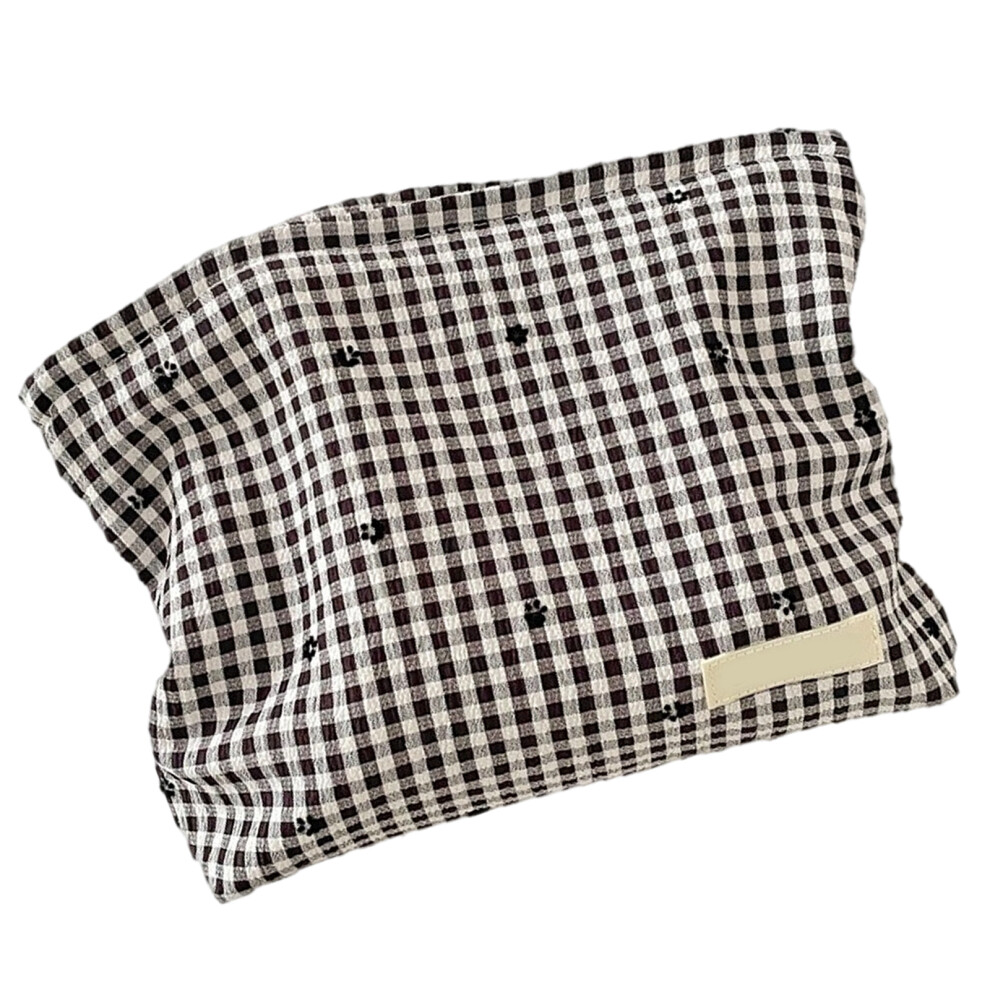 Cosmetic Bag Waterproof Makeup Bag Travel Storage-Square flower