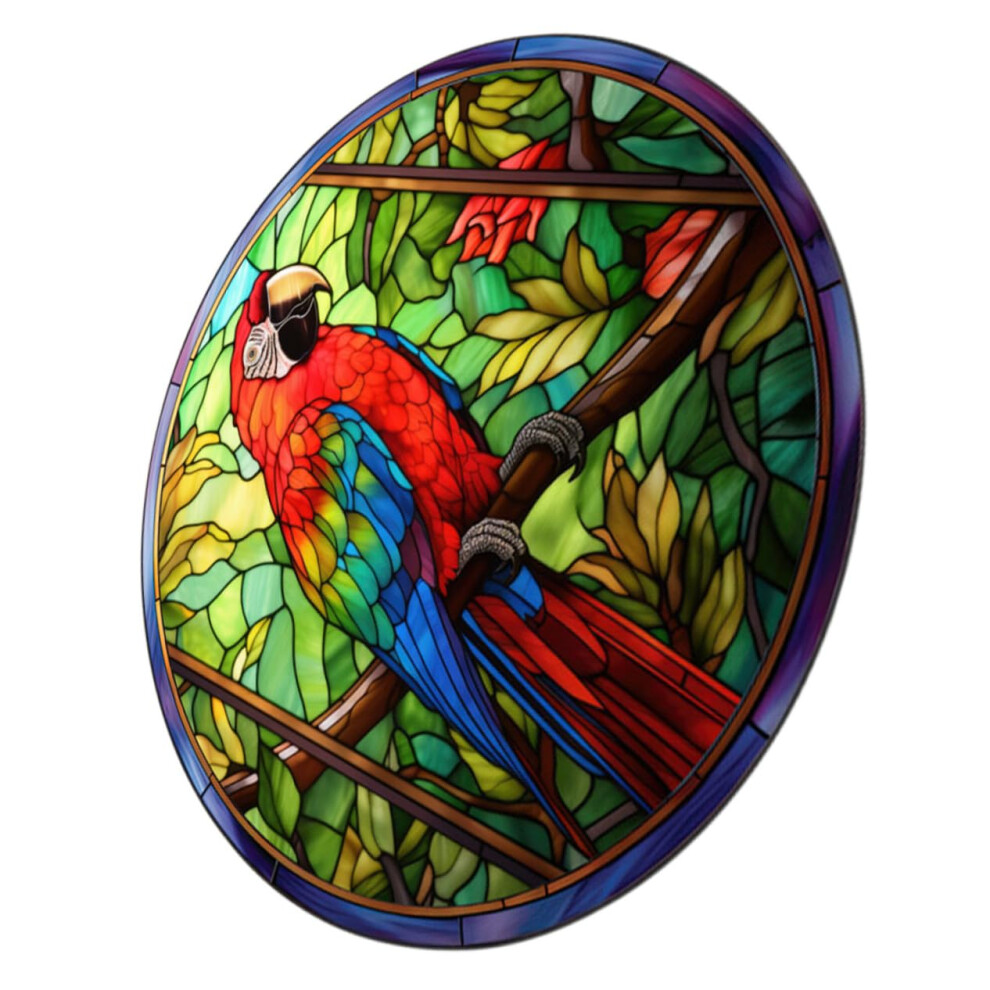 Stained Glass Window Cling Collision Bird Window Sticker Static Cling for Home Kitchen Living Bird Strike Prevention-image-OPC-PMZP7N9-NEW