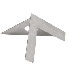Edelstahl 90 & 45 Dreieckiger Winkelmesser, 8,7 cm