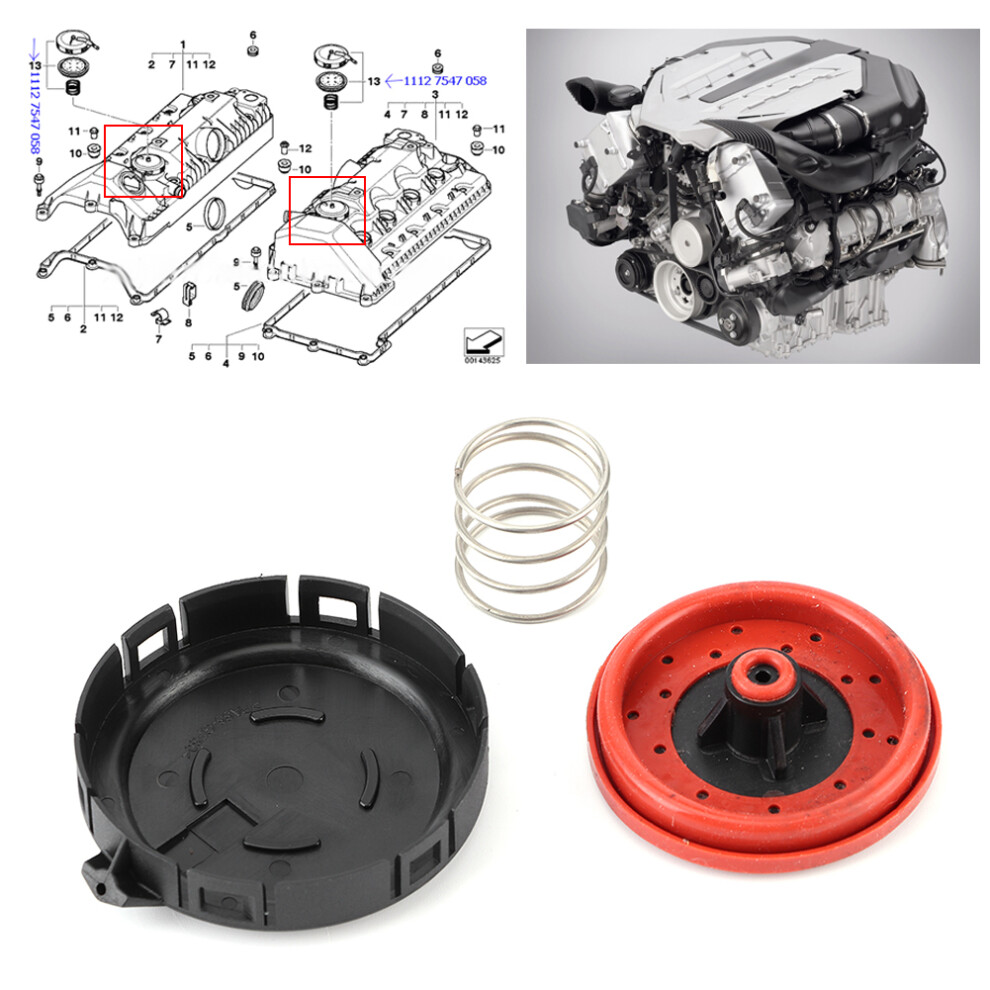 Bmw Crankcase Vent Valve For E60 E65 E66 X5 E53 E70 Precision Fit Long Lasting 4941361950275