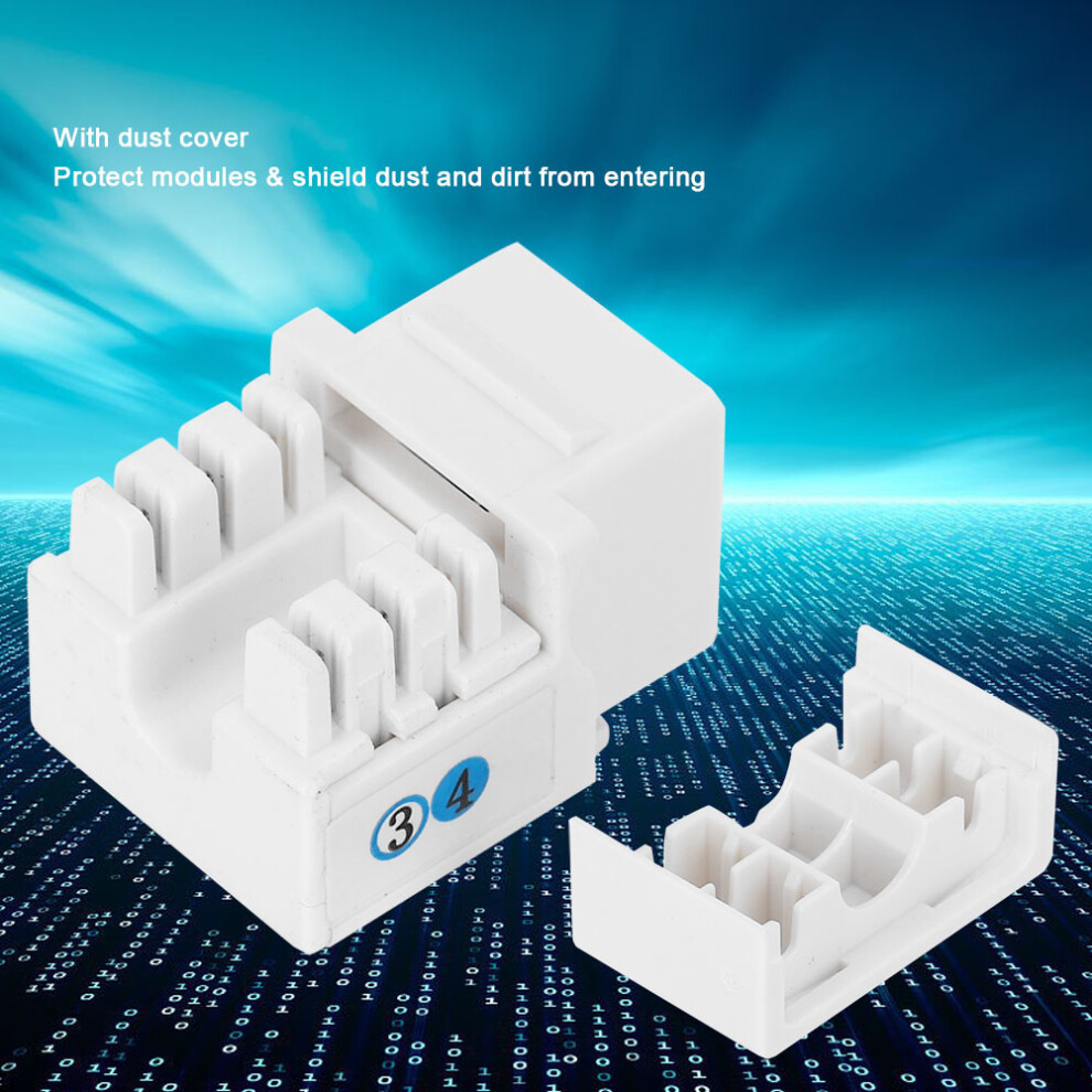 Network Wiring Accessory: 5Pcs Rj11 Cat 3 Voice Module Dust Cover 5061361954260