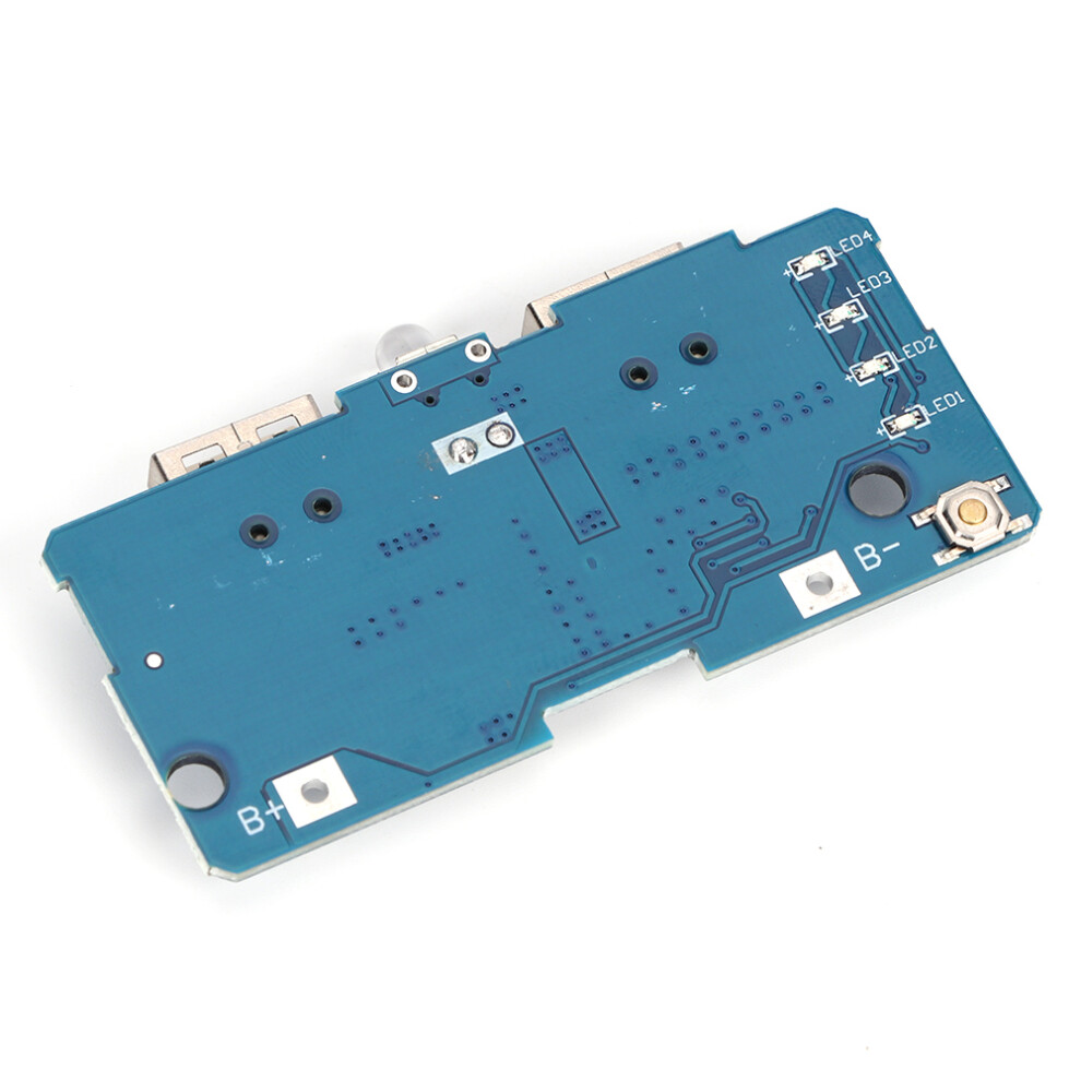 18650 Battery Boost Converter 2Pcs 3.7V To 5V 2A Dual Usb With Led Indicator 9371361954310