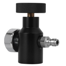 CO2-Flaschenkupplungsadapter 0-3000psi Aluminium Kupfer Schwarz