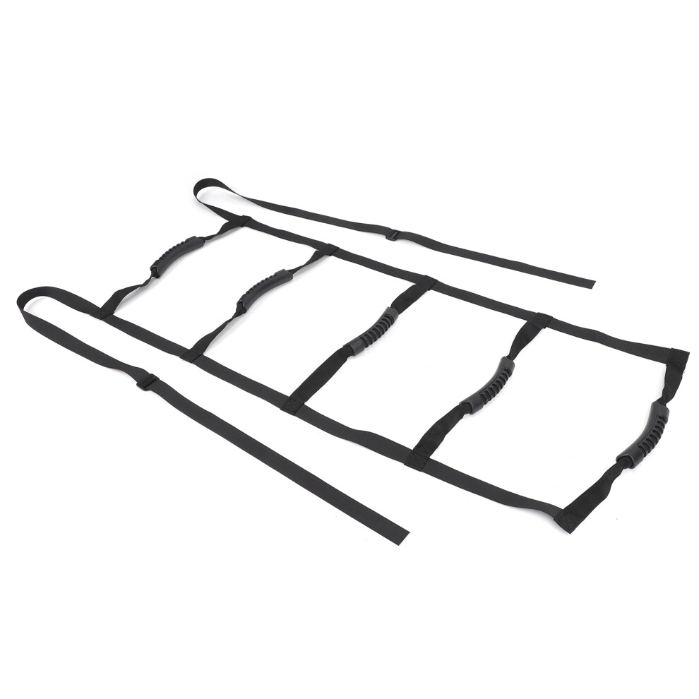Black Sit Up Assist Device 2M Adjustable Bed Ladder Rope For Elderly & Patients