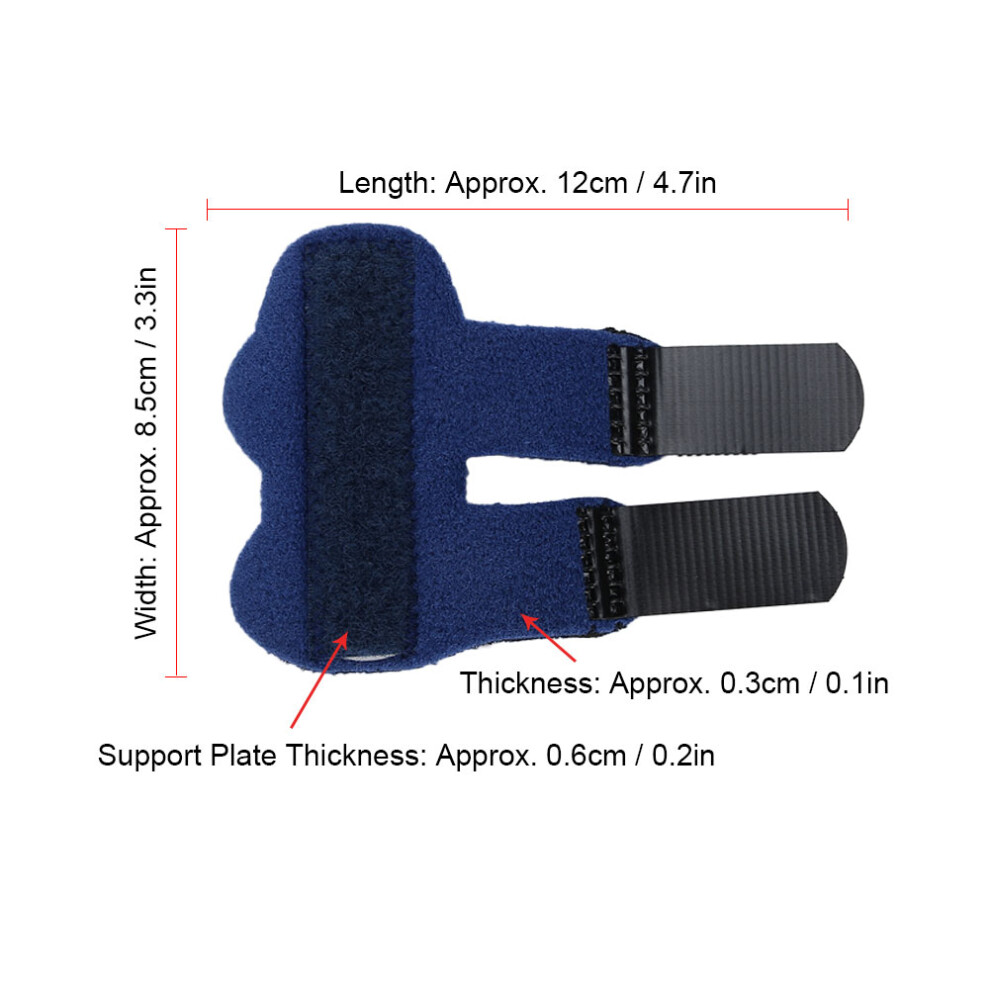 Blue Finger Joints Brace Stabilizer Fracture Recovery Strap, Adjustable