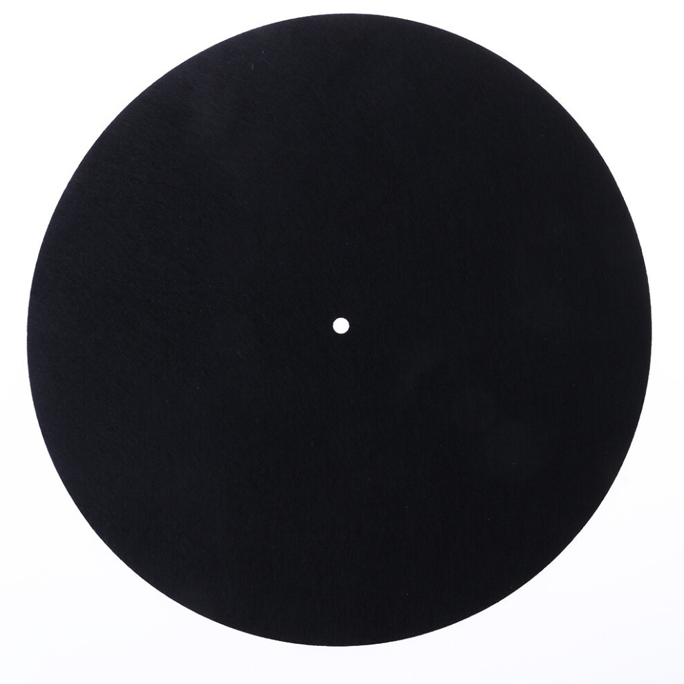10" Anti-Static Felt Platter Turntable Mat Anti-Vibration- Black 7732000137471