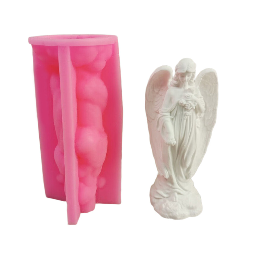 Winged Girl Figurine Silicone Molds for Making Candle Soap