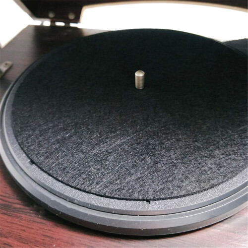 10" Anti-Static Felt Platter Turntable Mat Anti-Vibration-Black 2