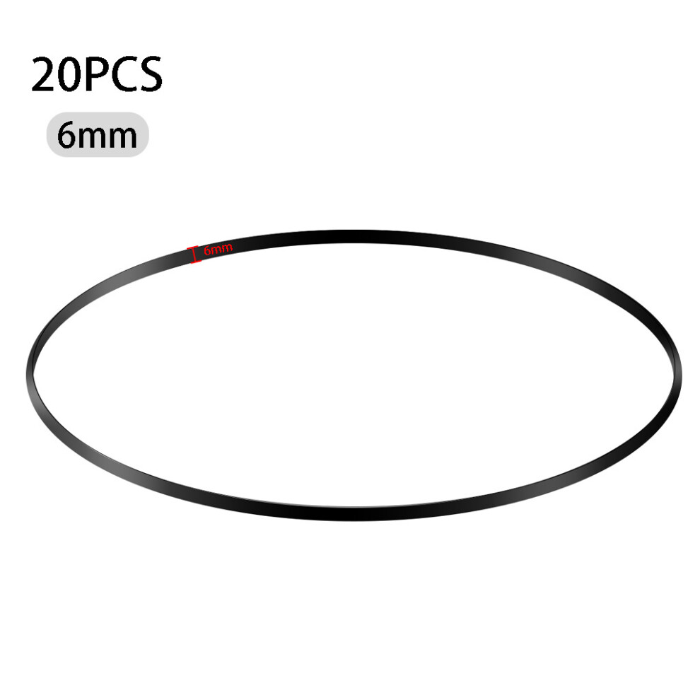 110-145Mm Flat Drive Belt Turntable Rubber Belt- Black 7732000138201