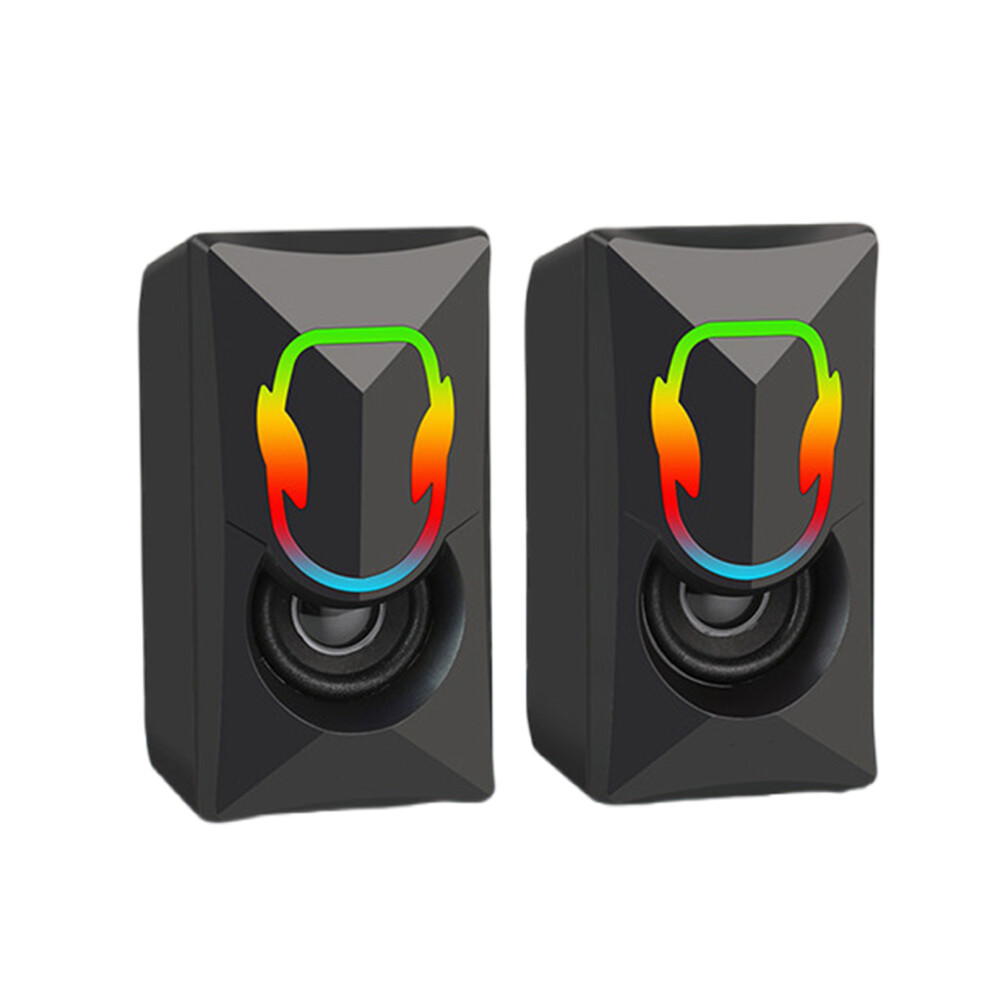 Desktop Computer Speaker Usb Connection Corded Loudspeaker Wide 7732000135323
