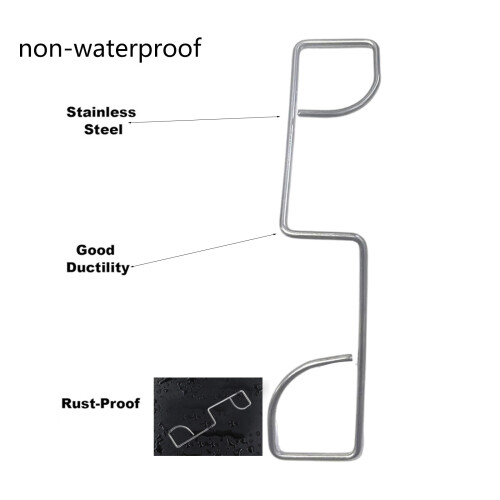 25Pcs Fence Panel Clips and Wedges Stop Rattling Banging 1