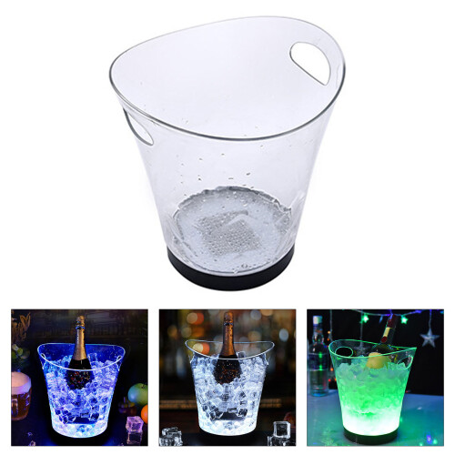 LED Illuminates 5L Ice Buckets Large 5L LED Ice Buckets Light 1