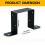 4pcs Deck Fence Brackets Fixed Support For 4x4inch Wood Posts 5