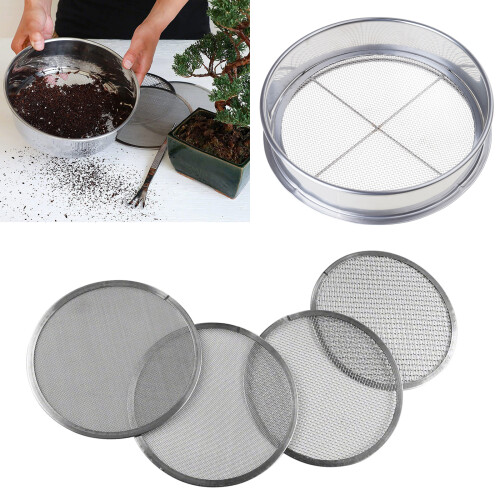Efficient Gardening Soil Sieve Set Stainless Steel with 1