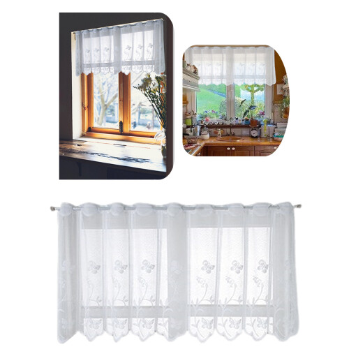 Translucents Lace Curtains Florals Pattern Curtain Shade Perfect 1