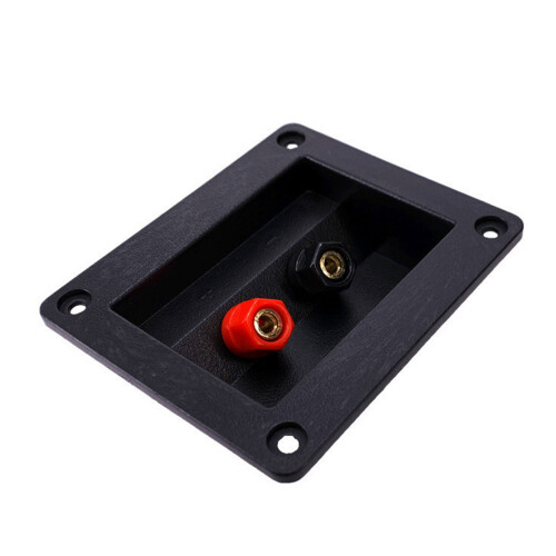 2 Positions Audio Junction Box Screw Clip Speaker Box Terminal 2