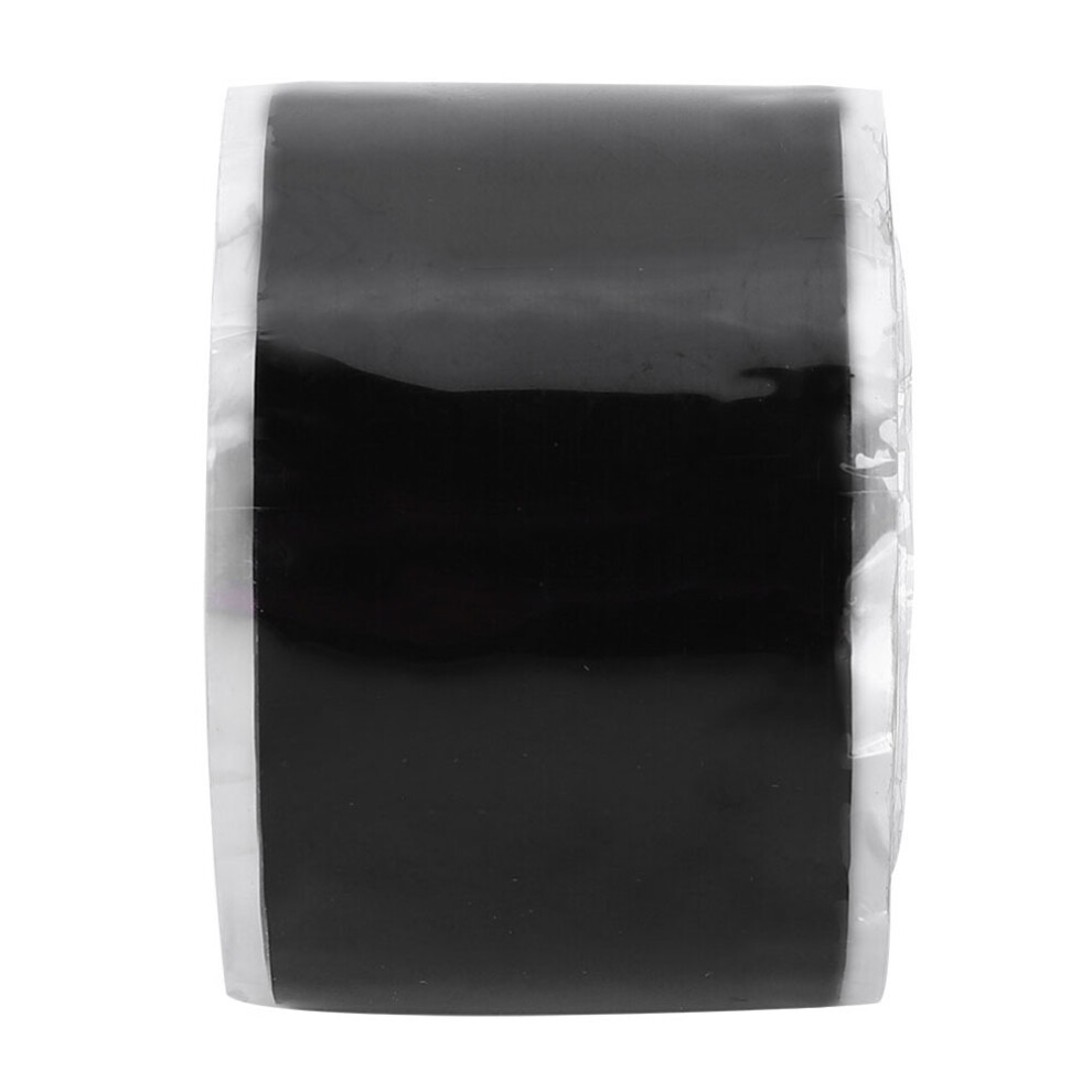 Premium 2Pcs Black Silicone Self Adhesive Tape 0.5Mm X 25Mm X 1.5M High Temp 8351361958922