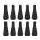 10PCS Rubber Arrowheads for Archery Practice, Black/Red, 8mm 2