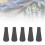 10PCS Rubber Arrowheads for Archery Practice, Black/Red, 8mm 8