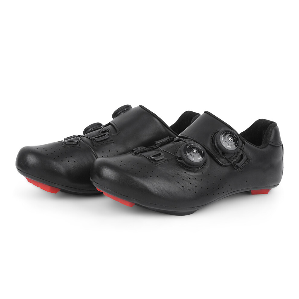 BOODUN 1Pair Nylon Sole Road Cycling Shoes Black 43, Lightweight & Reflective-image-OPC-PMZPHCS-NEW