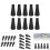 10PCS Rubber Arrowheads for Archery Practice, Black/Red, 8mm 3