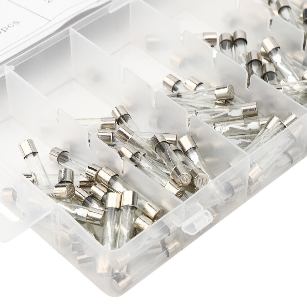 120Pcs Glass Tube Fuse Assorted Kit | 5A-30A, Silver, Fast Blow 8451361959957