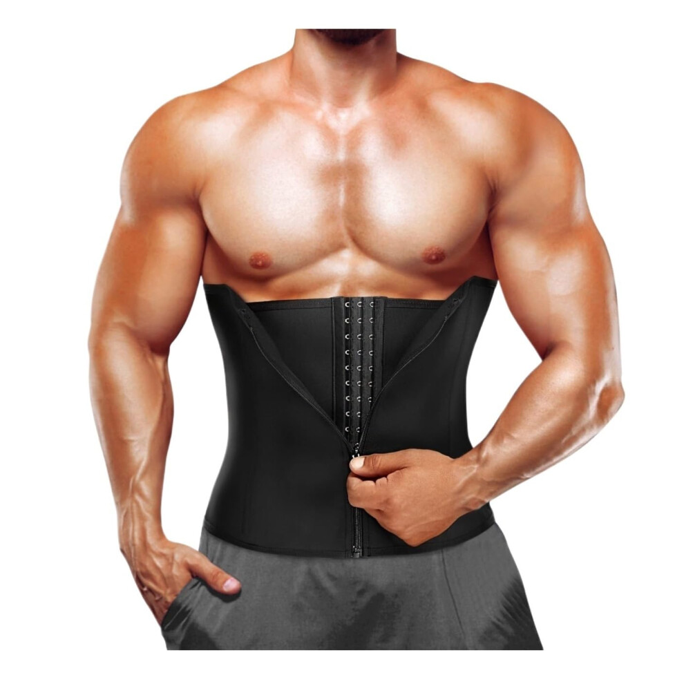 Lumbar Support Belt Back Support Back Brace Waist Trainer Trimmer Belt Tummy Control Wrap Corsets Workout Belly Band Sports S Black