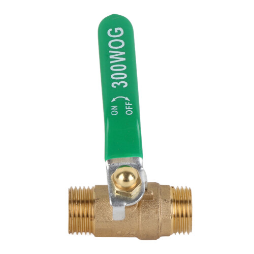 Männlich-zu-Männlich Messing Gewindekugelventil G1/2" 2-Wege Absperrventil 2