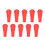 10PCS Rubber Arrowheads for Archery Practice, Red 6mm 6