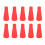 10PCS Rubber Arrowheads for Archery Practice, Red 6mm 2