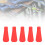 10PCS Rubber Arrowheads for Archery Practice, Red 6mm 3