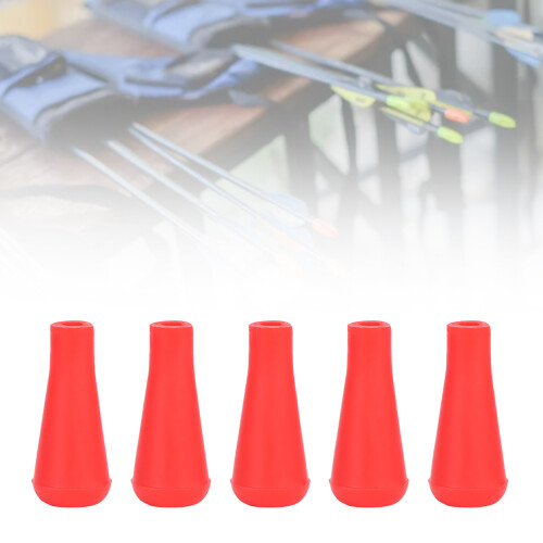 10PCS Rubber Arrowheads for Archery Practice, Red 6mm 2