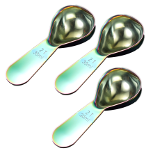 Kaffeelöffel-Set für optimales Design, Messlöffel aus Edelstahl mit kurzem Griff für komfortable Handhabung und spülmaschinenfeste Reinigung,