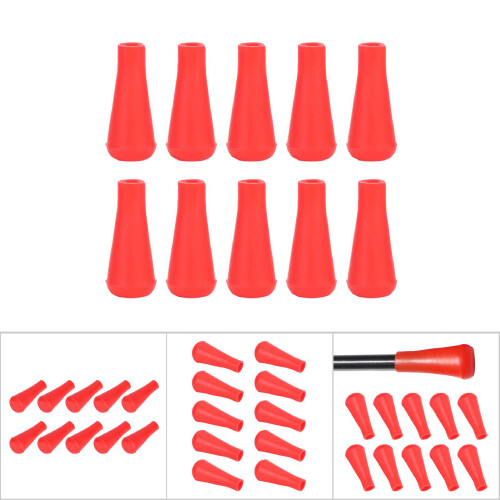 10 Stück Gummi-Pfeilspitzen für Bogenschusstraining, Rot 8 mm 2