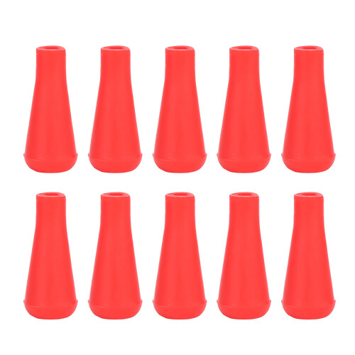 10 Stück Gummi-Pfeilspitzen für Bogenschusstraining, Rot 8 mm 1