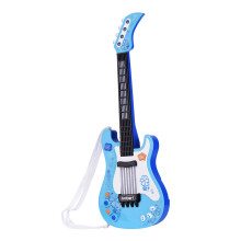 Kinder kleines Elektrogitarre mit Lichtern & Sounds, Blau, 56,6x19,8cm