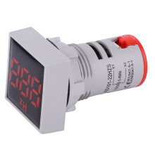 Quadratischer LED-Frequenzmesser AC100-380V 20-75Hz Rote Anzeige