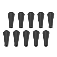 10 Stück Gummi-Pfeilspitzen für Bogenschießtraining, Schwarz/Rot, 6mm/8mm