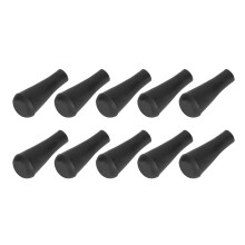 10 Stück Gummipfeilspitzen für Bogenschießen, Schwarz, 8mm
