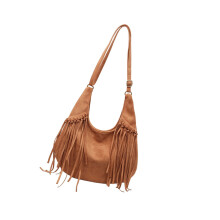 Crossbody Bag Adjustable Length Strap Casual Bag-Yellow brown