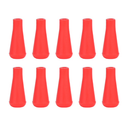 10 Stück Gummipfeilspitzen für Bogenschießtraining, Rot 6 mm 1