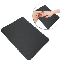 Faltbare Nagelkunst-Tischmatte Polsterauflage 29x37,5cm Waschbar Schwarz