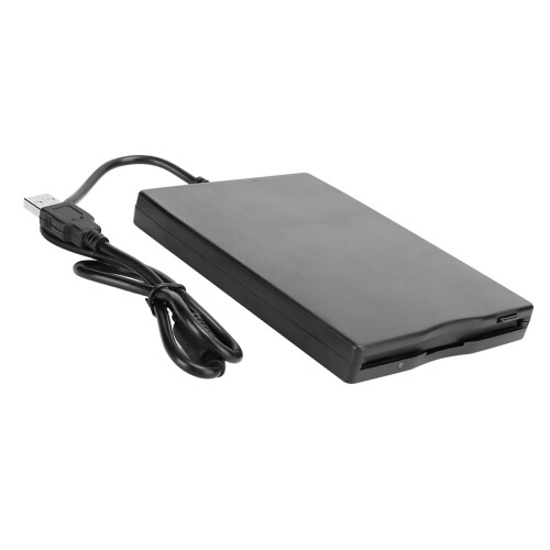 3.5-Inch USB Floppy Disk Reader Works with Win 10/8/7 No Power Required