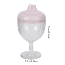 Baby Saugerbecher 150ml Auslaufsicheres Trinkbecher für Kleinkinder 14cm Blau