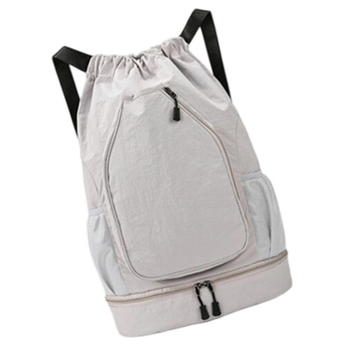 Water Resistant Gym Bag Oversized Storage Backpack-Gray