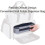 Practical Polyester Makeup Pouch Detachable Foam Inserts For 5