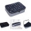 Practical Polyester Makeup Pouch Detachable Foam Inserts For 4