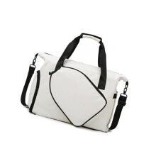 Oversized Athletic Crossbody Bag With Ventilated Shoe-Beige
