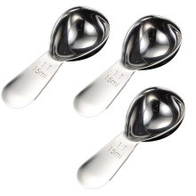 Kaffekännarens glädje, Mätsked i 304 rostfritt stål, Ergonomisk design för bekvämt grepp, Kort handtag för enkel förvaring, Multifunktionell,