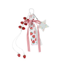 Fashion Strawberry Charm Keychain Lightweight Resin Bag- T2